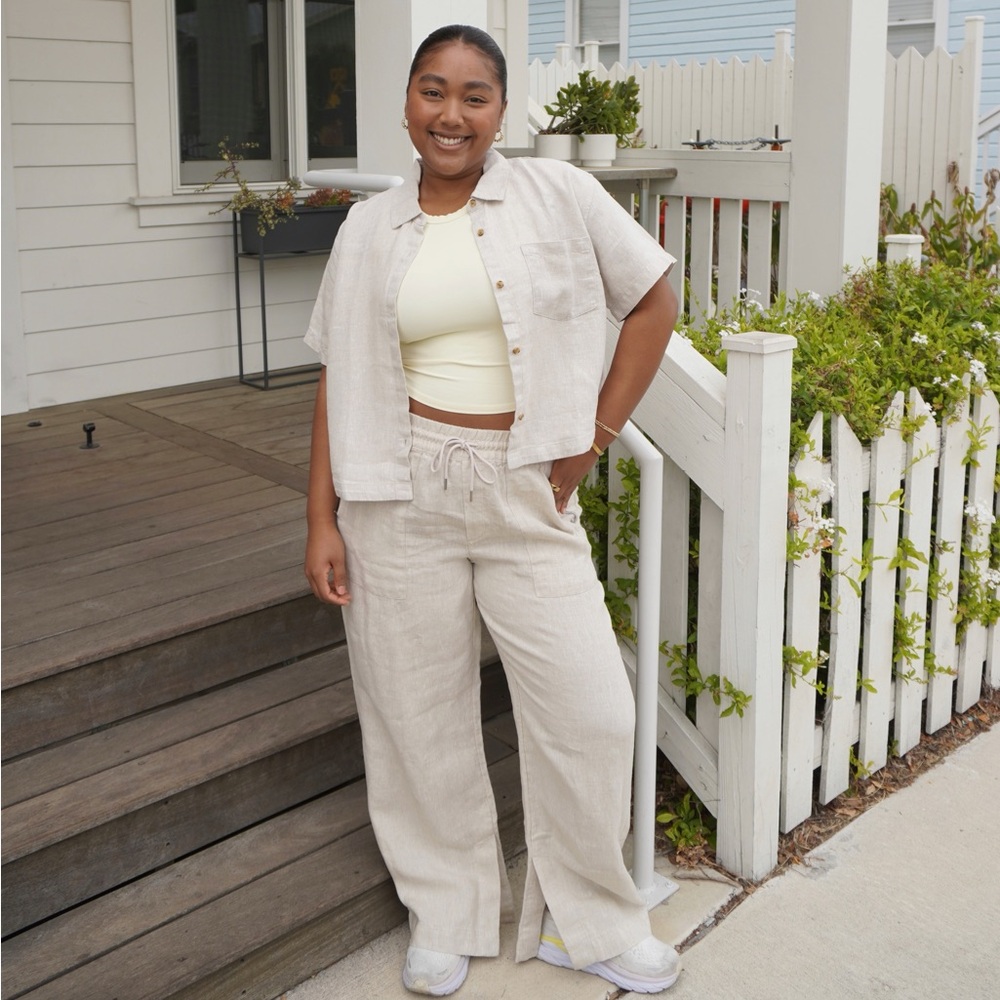 Athleta Retreat Linen Pants Set